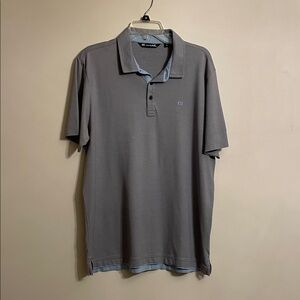 Travis Mathew Men's Gray Polo Shirt